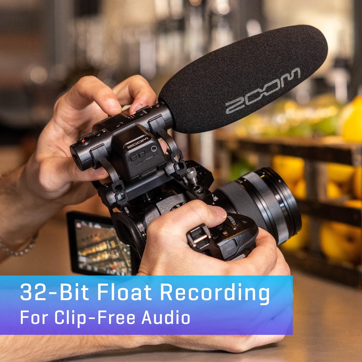 Amazon | Zoom M3 MicTrak ステレオオンカメラショットガンマイク 32