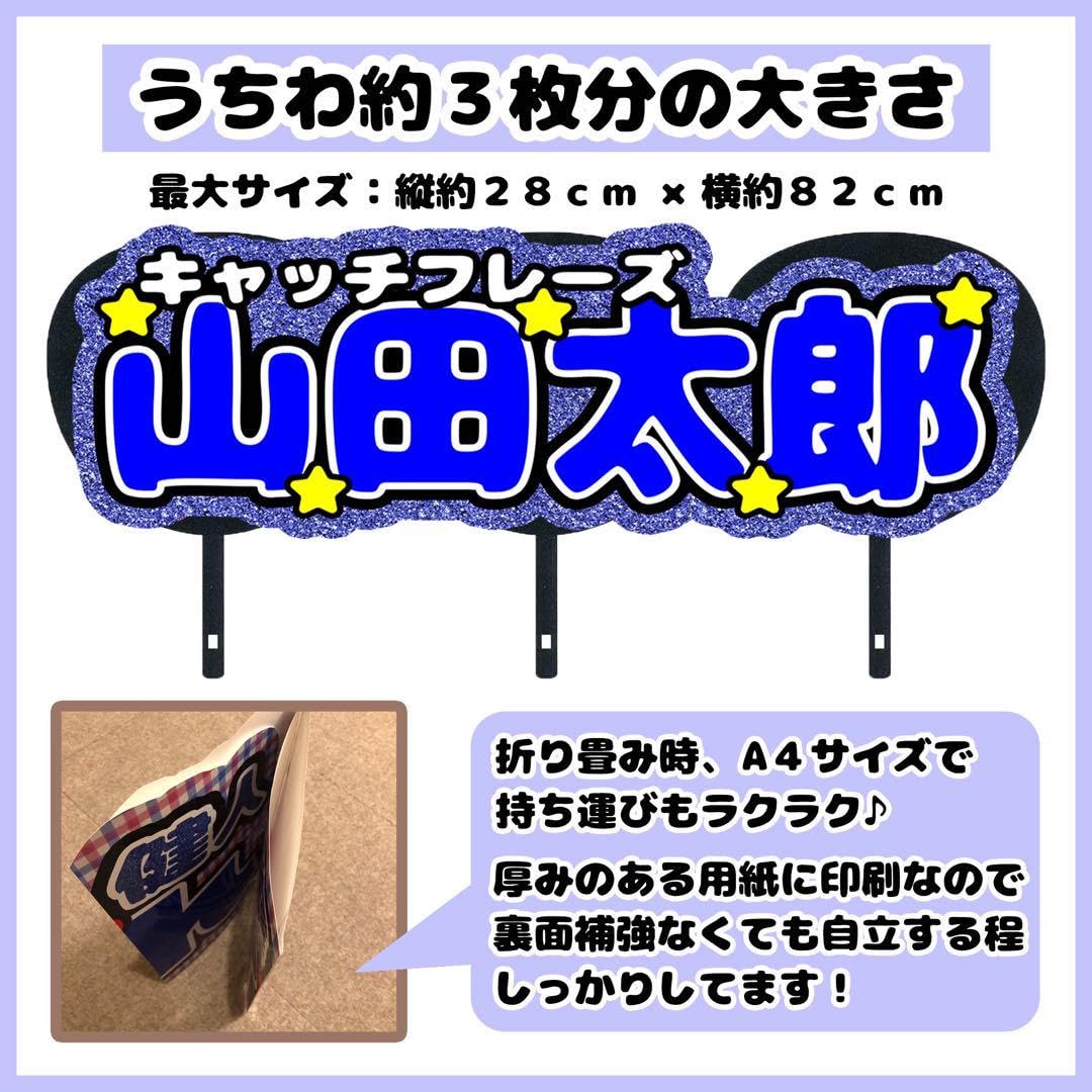 Amazon.co.jp: 連結文字セミオーダー青Lサイズ連結団扇 文字パネル