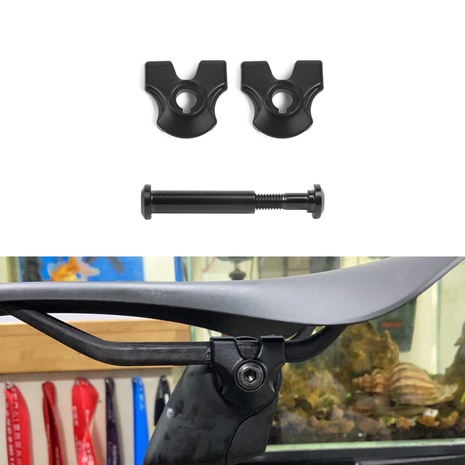 Amazon | x xotic tech シートポストサドル 7 x 10 クランプイヤー +