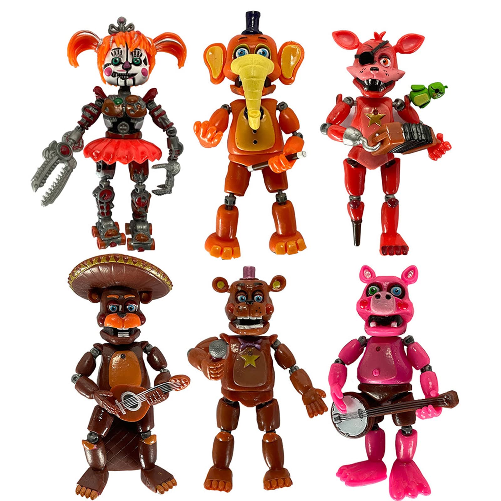Amazon.co.jp: Five Nights at Freddy's Figures 6点セット FNAF 可動