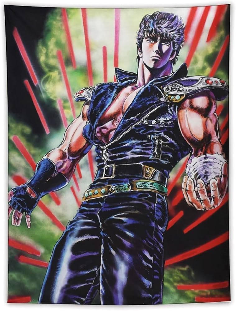 Amazon.co.jp: タペストリー 北斗の拳 ケンシロウ 壁掛け ポスター 壁