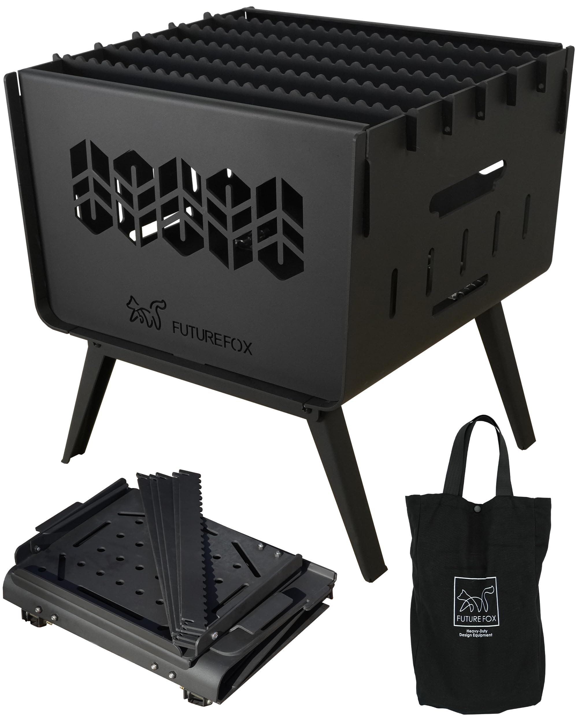 Amazon | FUTUREFOX 焚き火台 ～KAMADO～ コンパクト 焚火台