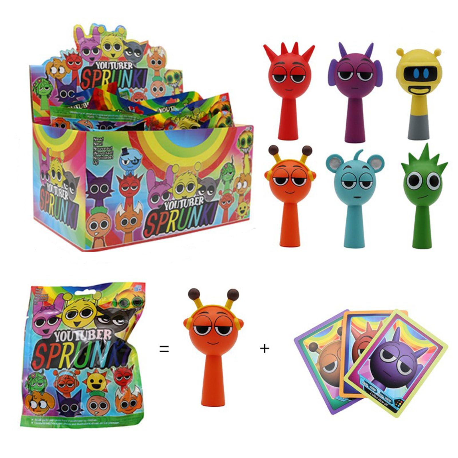 Amazon.co.jp: フィギュア 24セット (フィギュア1体とカード3枚が