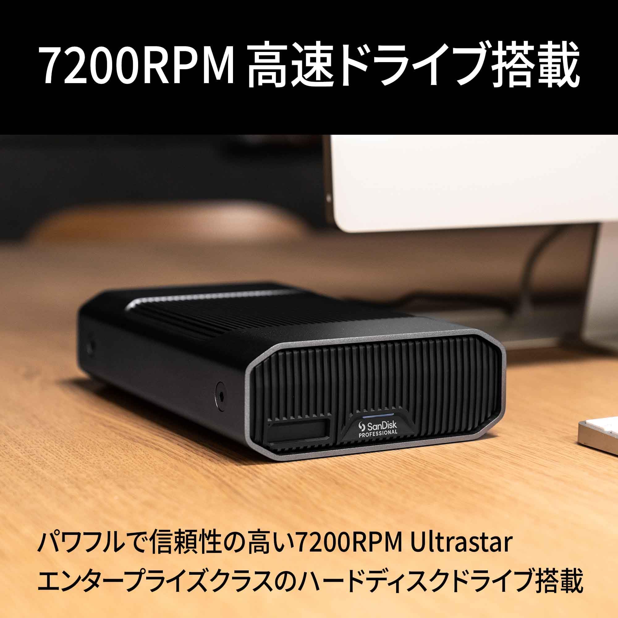Amazon | サンディスクプロフェッショナル 外付けHDD 22TB G-DRIVE