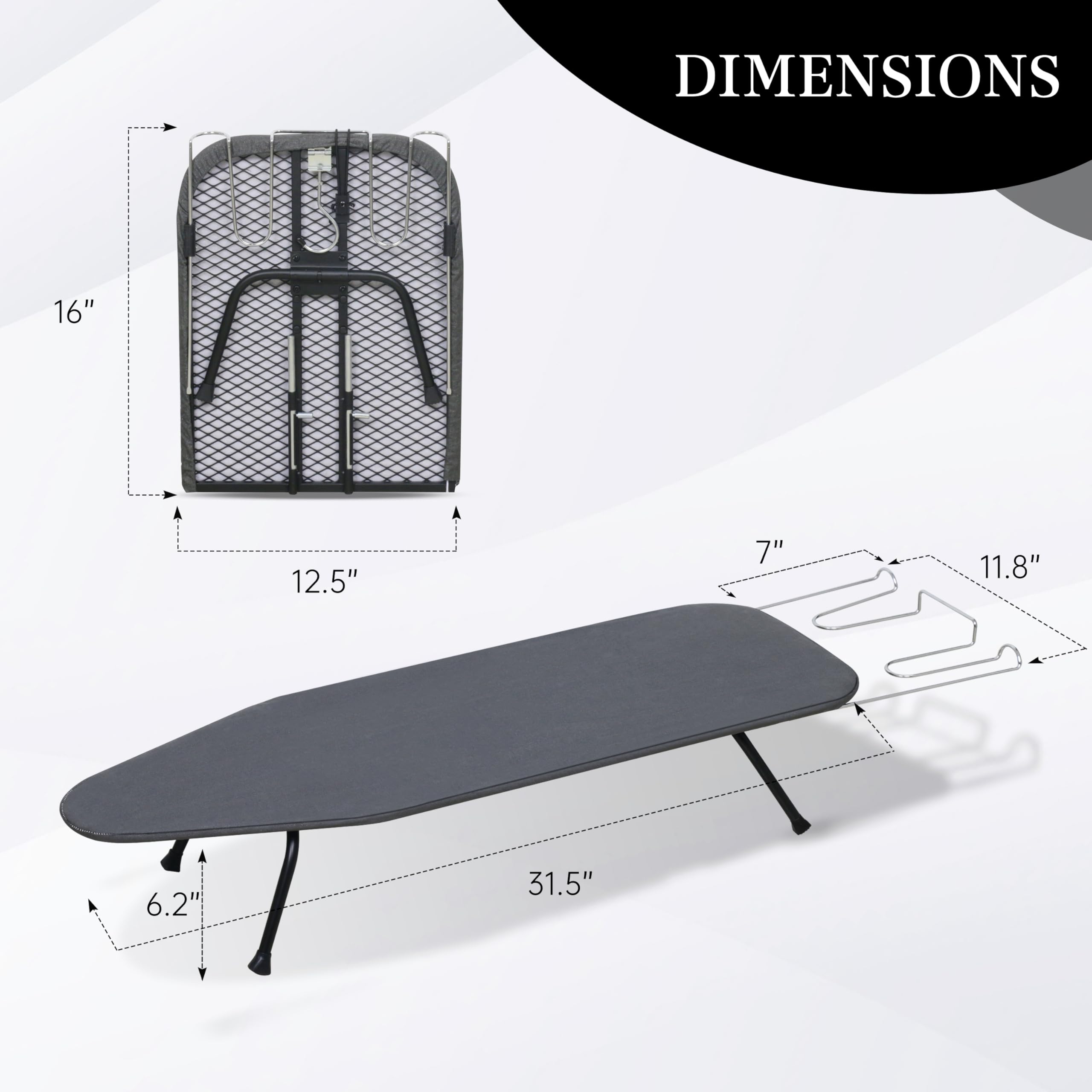 Amazon.com: ZOES HOMEWARE Metal Mesh Panel Tabletop Ironing Board