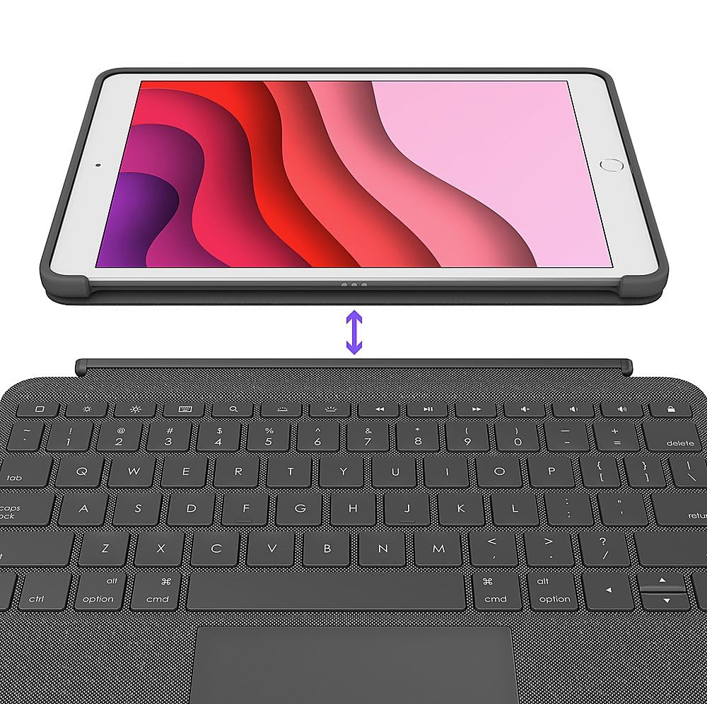 Amazon.com: Logitech Combo Touch Keyboard Folio Case for iPad 10.2