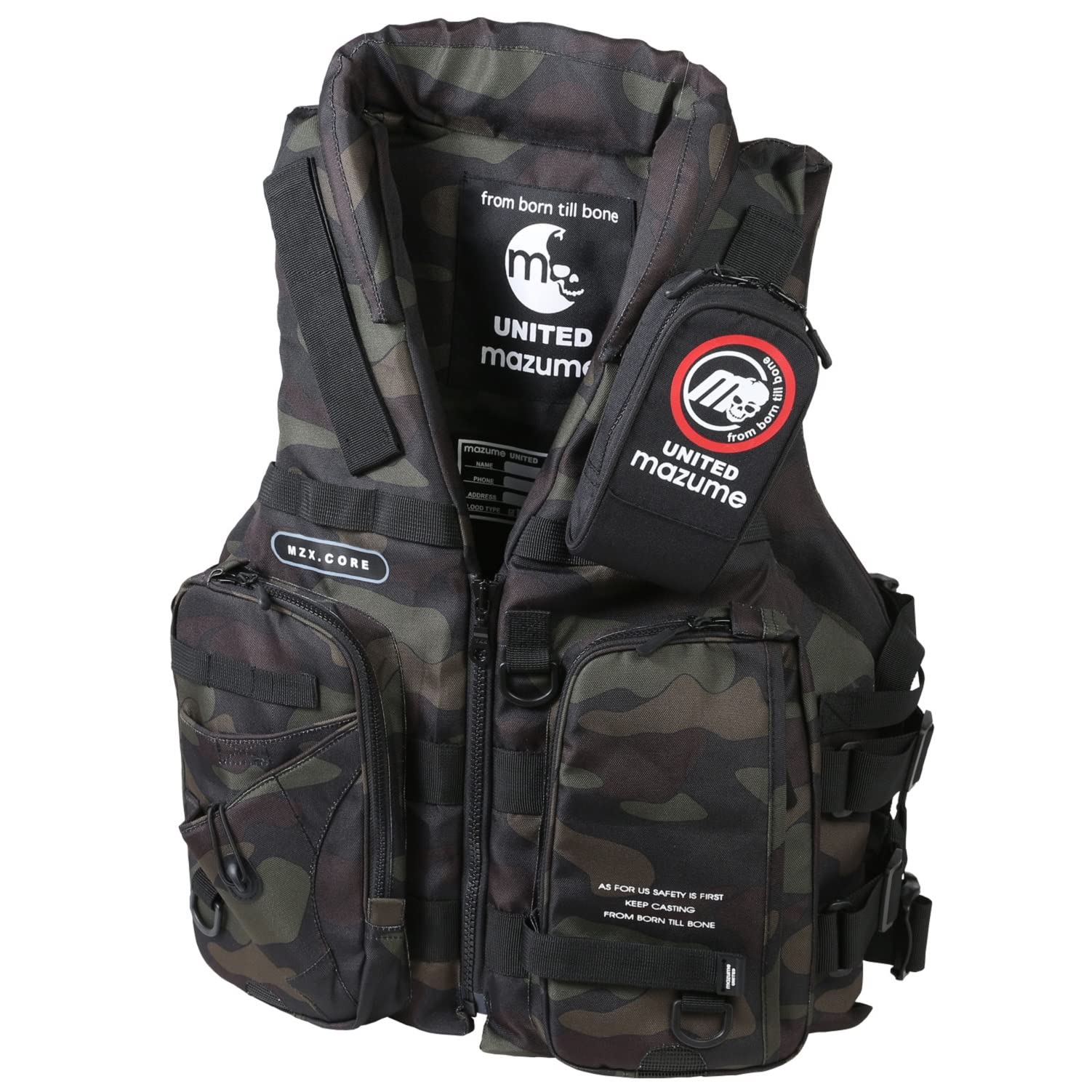 Amazon | mazume MZX コア ライフジャケット MZXLJ-090-01 カモ フリー