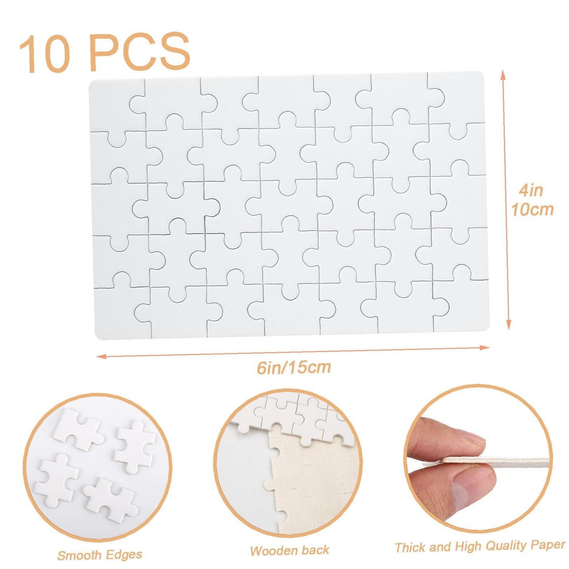 Amazon.co.jp: ジグソーパズル 10*15cm 空白パズル ホワイトパズル