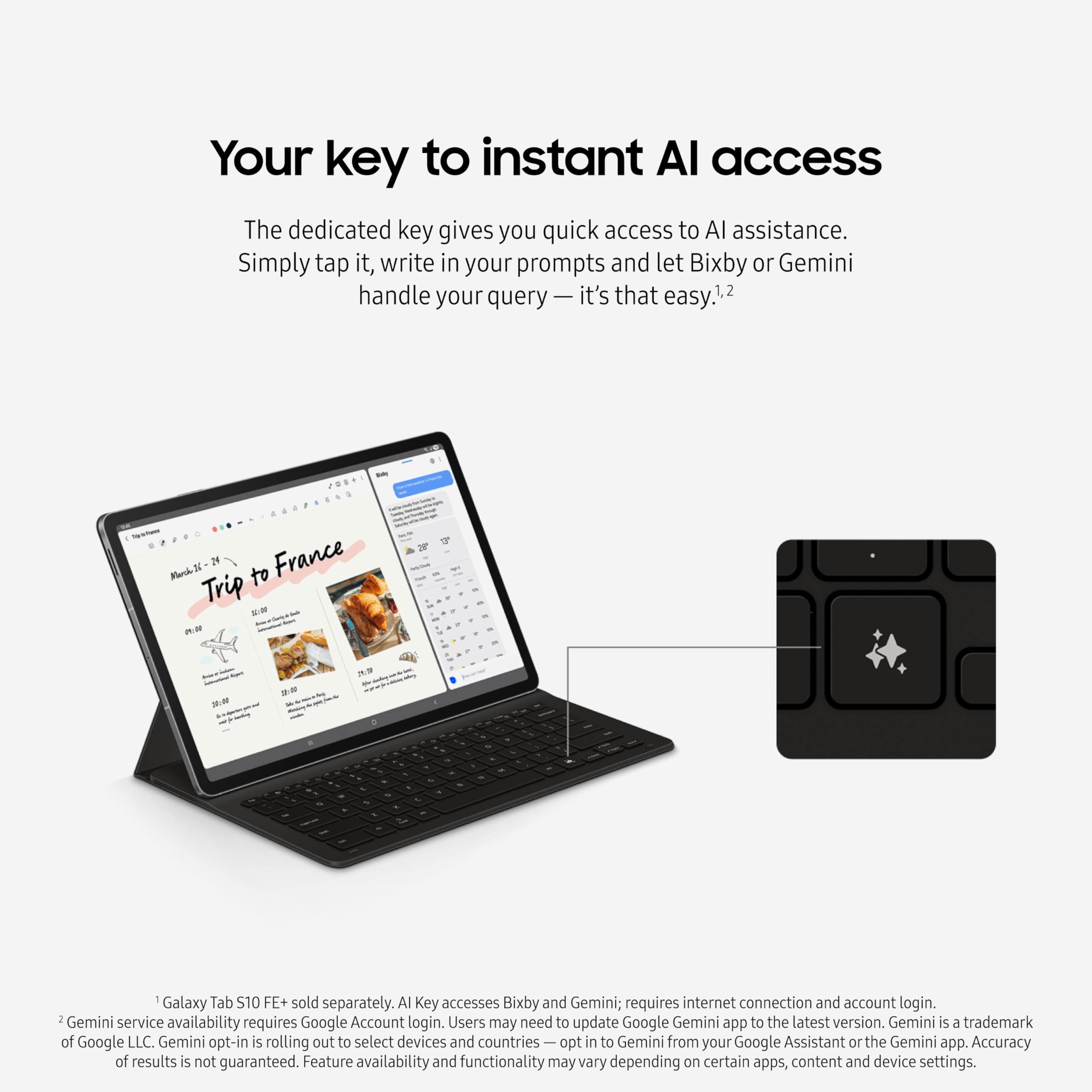 Amazon.com : Samsung Galaxy Tab S10 FE+ Book Cover Keyboard Slim