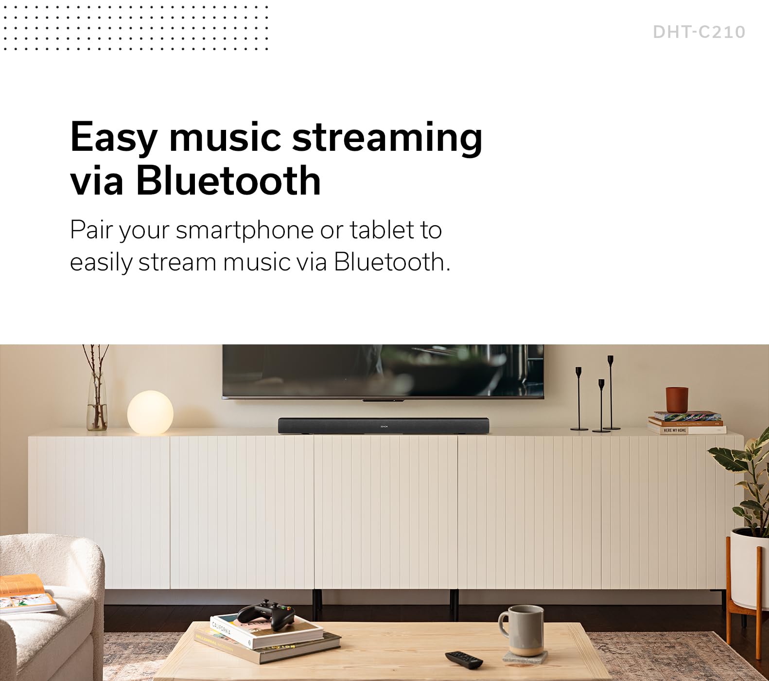 Amazon.com: Denon DHT-C210 Full-Range Dolby Atmos Sound bar with