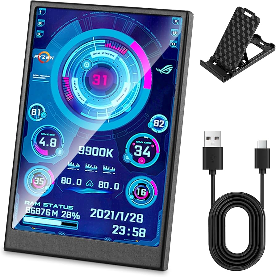Amazon.com: Ransanx 3.5 Inch IPS USB Mini Screen No Installation