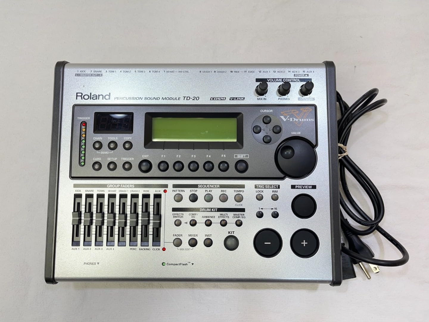 Roland TD-20 Vドラムパーカッション音源モジュール ユーザーマニュアル