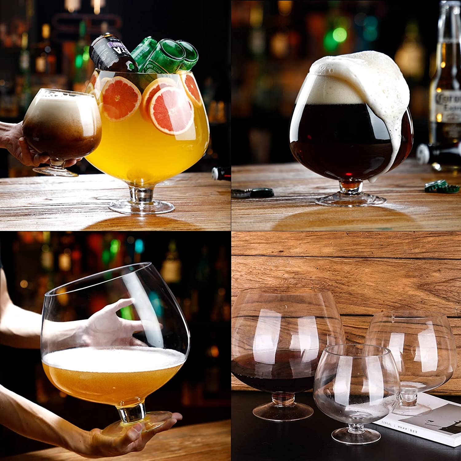 Amazon｜ワイングラス ブランデーグラス 3000ML 4000ML 6000ML 大