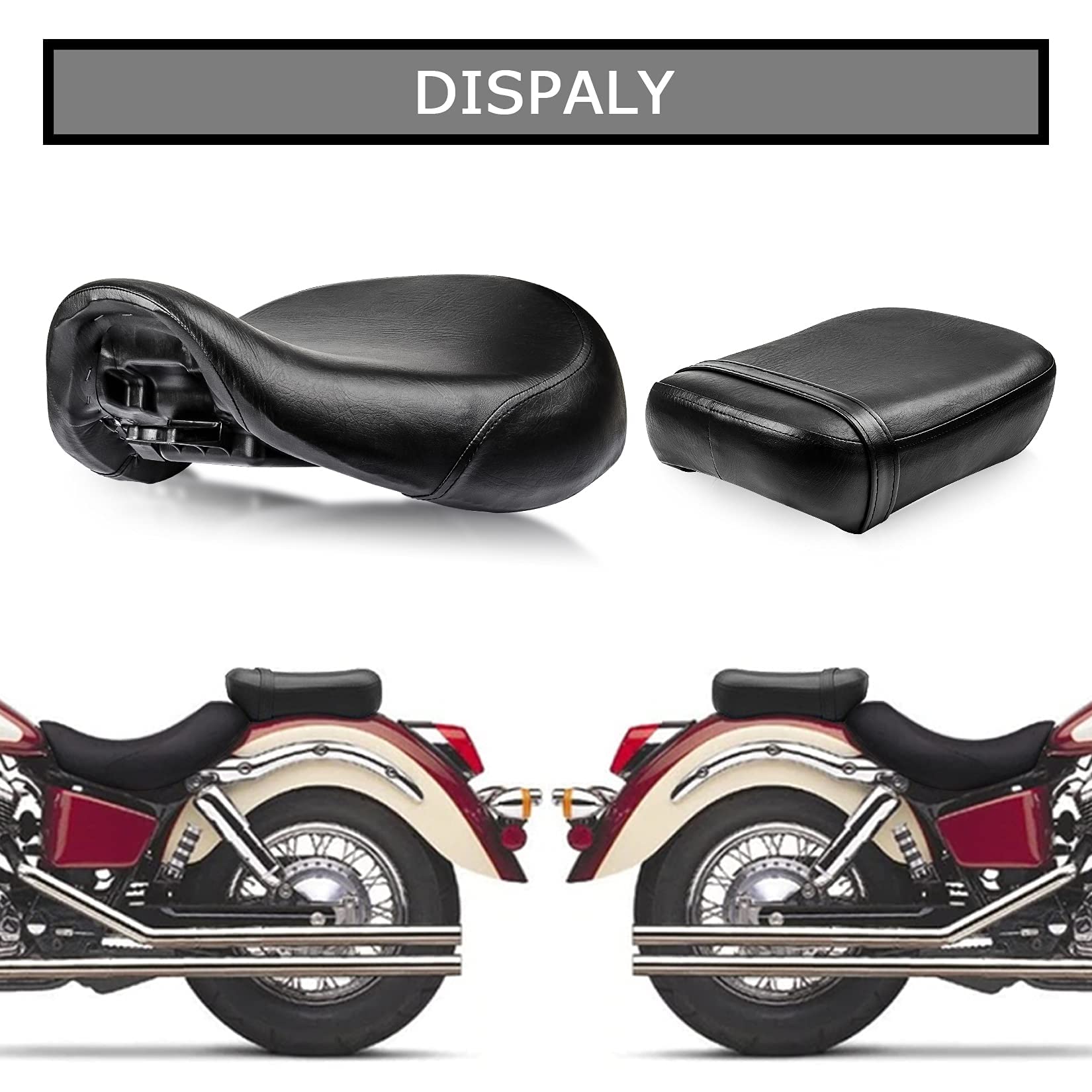Amazon | バイクシート フロントシート+リアシート ベース付き 適合