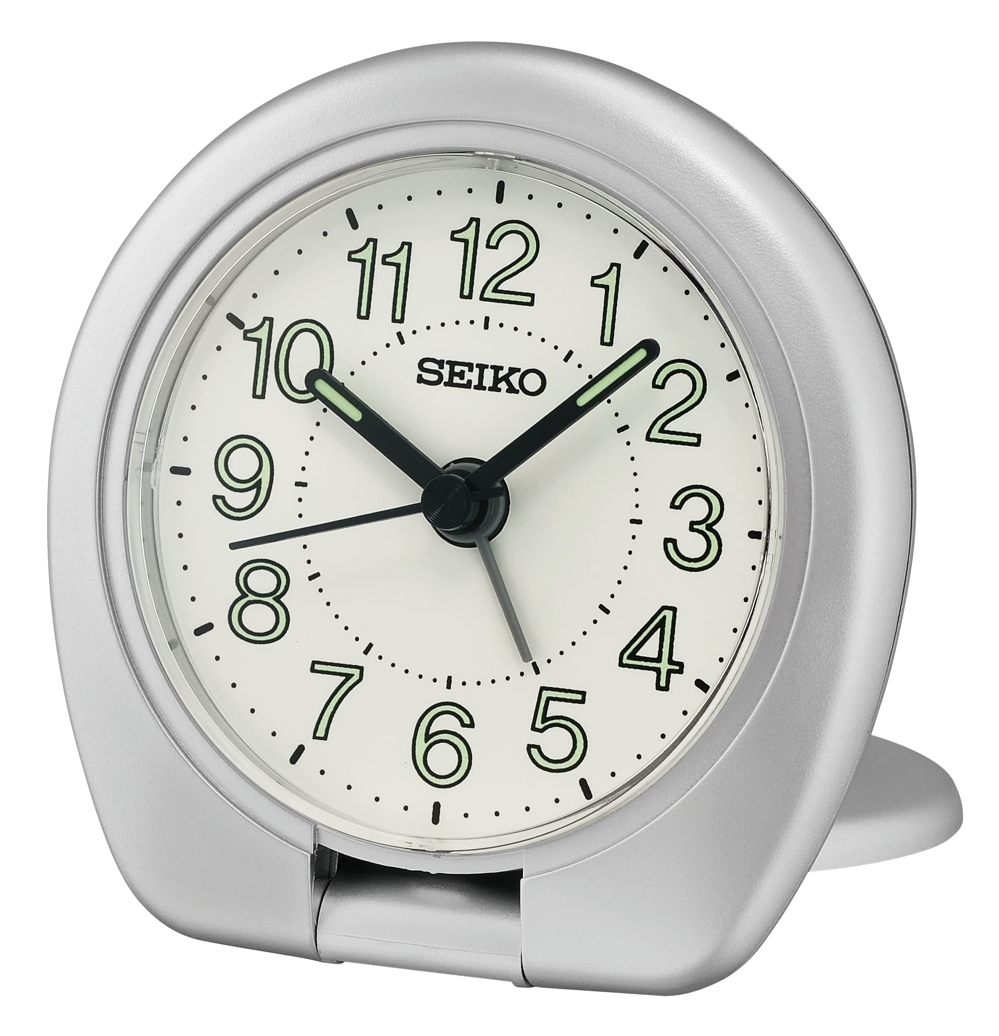 Amazon.com: Seiko Sakai Travel Bedroom Alarm Clock, Metallic