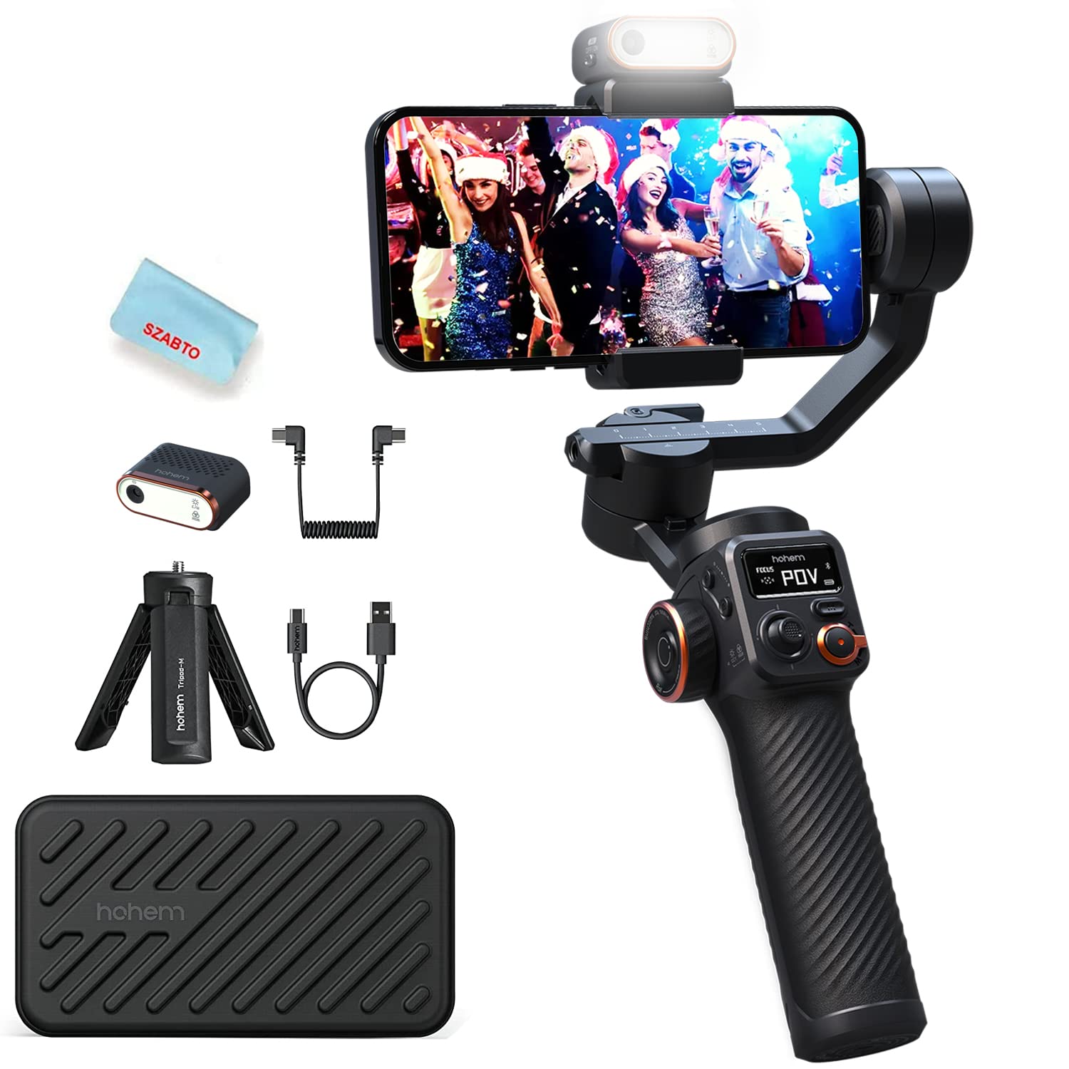 Amazon.com: Hohem iSteady M6 Kit Smartphone Gimbal Stabilizer 3