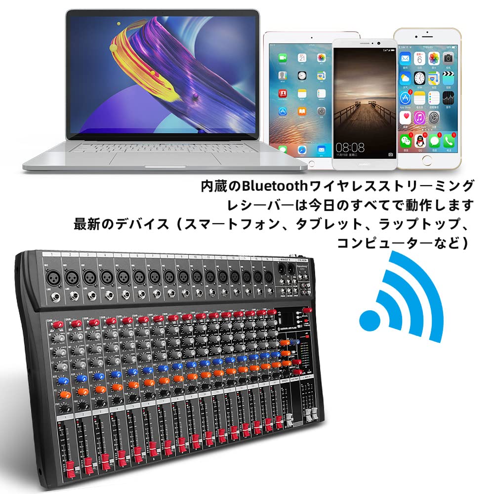 Amazon | Depusheng DX16 DJサウンドコントローラーインターフェースW