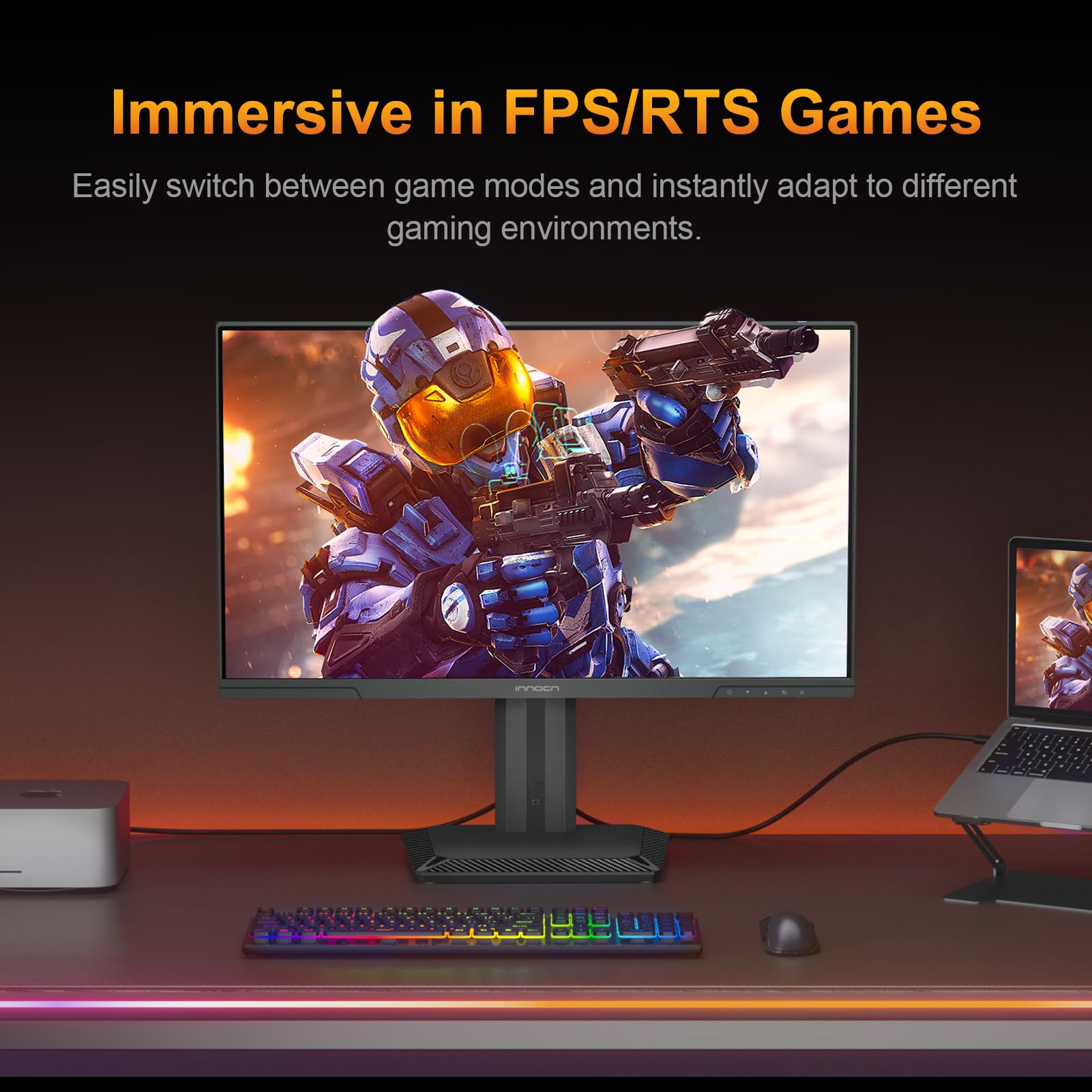 Amazon.co.jp: INNOCN 24.5インチ 2K QHD 2560 x 1440P 240Hzモニター