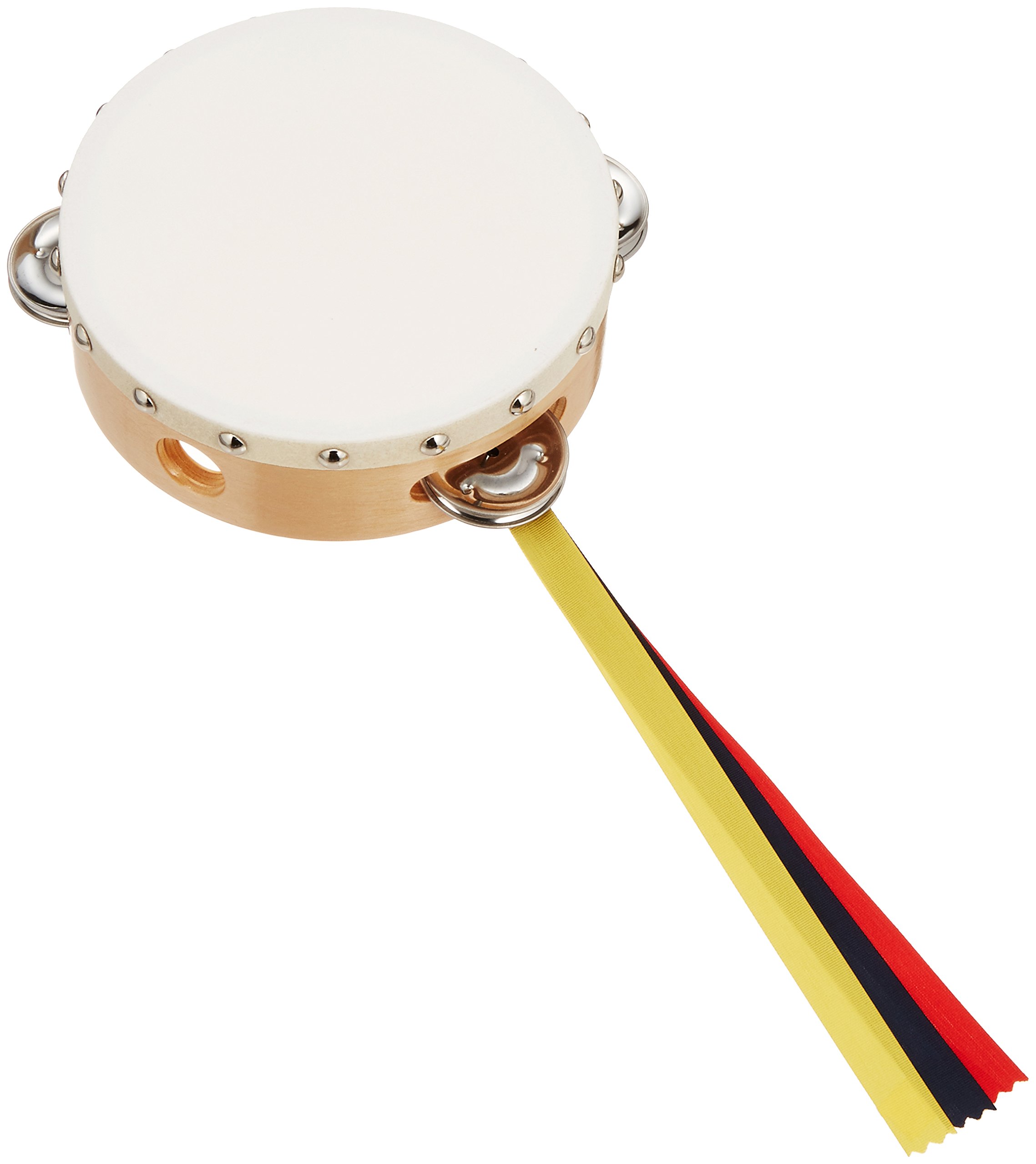 Amazon.co.jp: 野上木工 ヤマヨ タンバリン 15cm クリア（木目・白枠