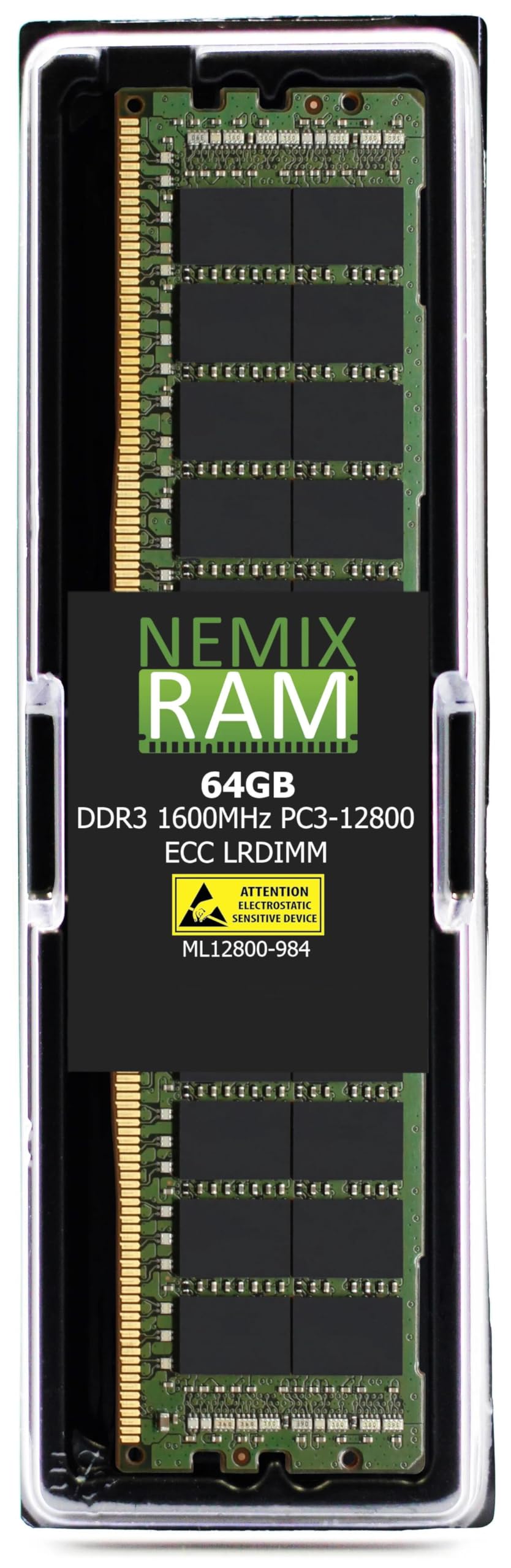 Amazon | NEMIX RAM 64GB (1X64GB) DDR3 1600MHZ PC3-12800 8Rx4 1.5V