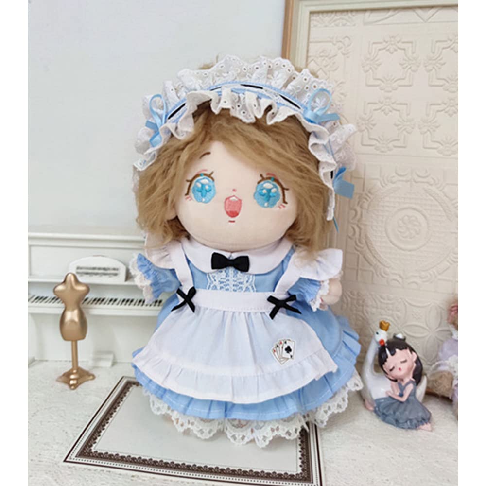 Amazon.co.jp: niannyyhouse 20cm ぬいぐるみ アリスのメイド服 頭飾り