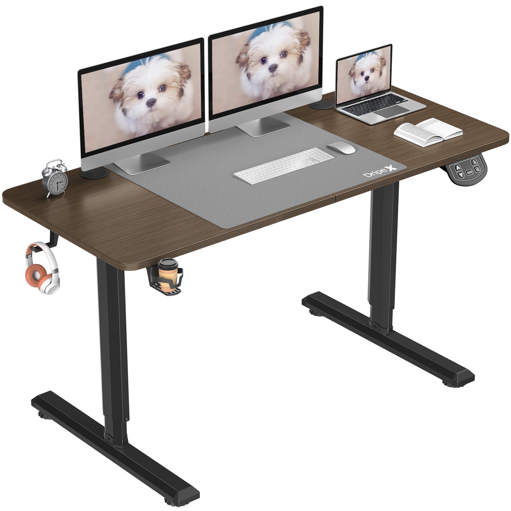 Amazon | Dripex 電動昇降デスク 幅140cm 組立簡単 オフィスデスク