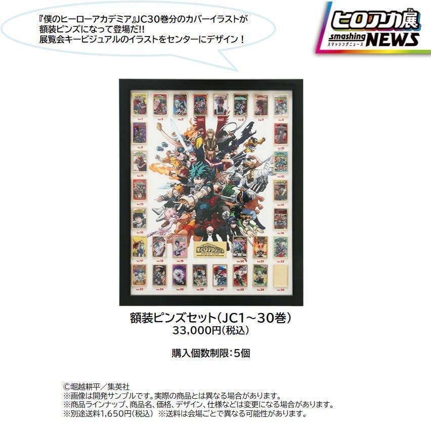 Amazon.co.jp: 僕のヒーローアカデミア 額装ピンズセット ピンズ 複製