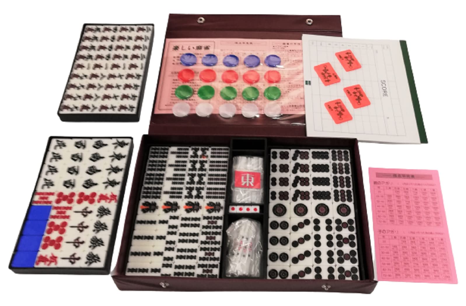 Amazon | スコア帳付 BIGサイズの重量麻雀牌 人和（レンホー）牌裏