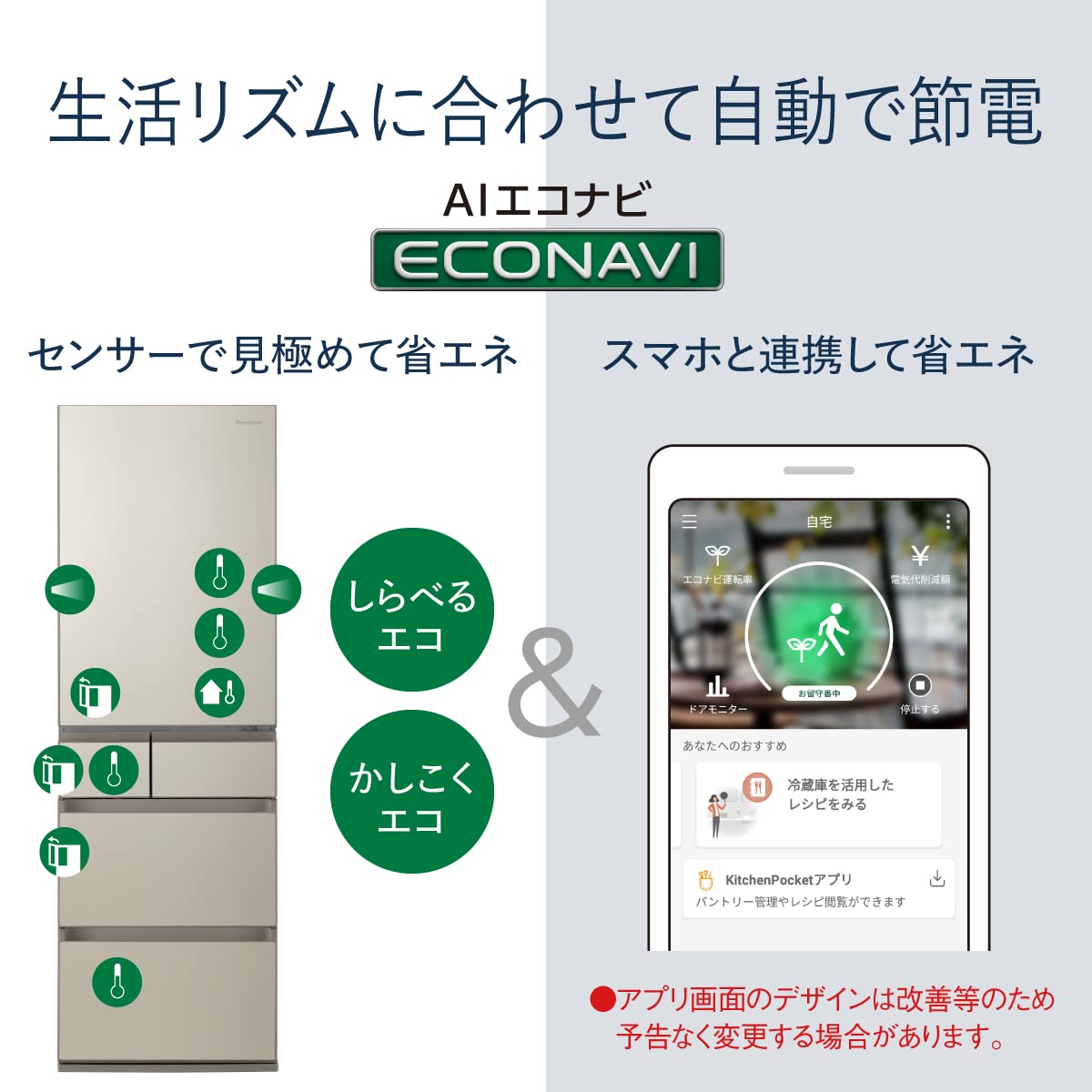 Amazon | パナソニック 冷蔵庫 幅60cm 450L サテンゴールド NR-E459PX