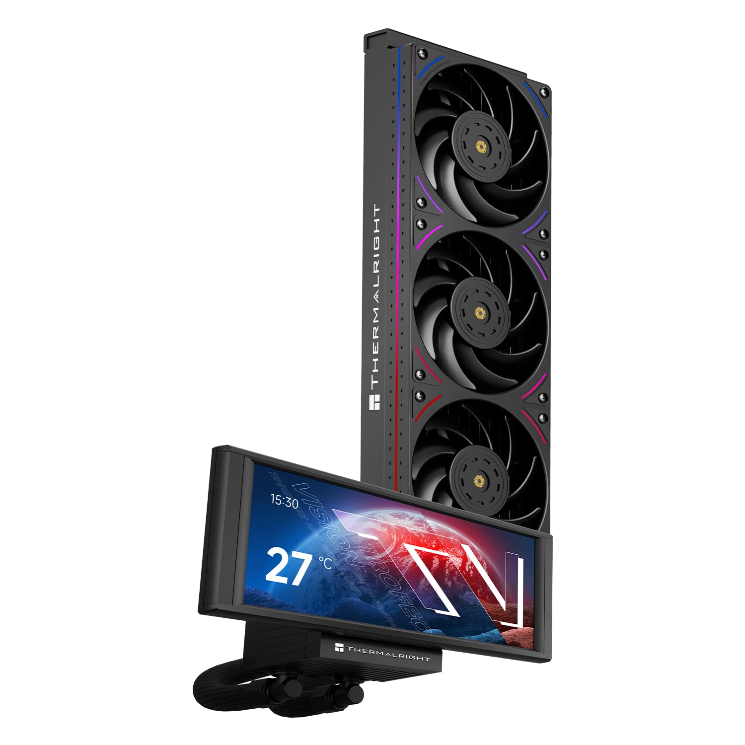 Amazon.co.jp: Thermalright Trofeo Vision 360 ARGB ブラック CPU AIO