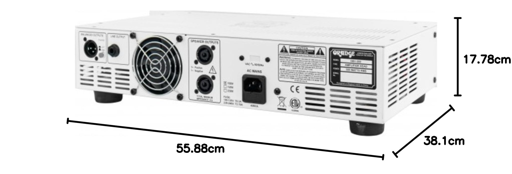 Amazon.co.jp: Orange Amplification 300ワット ラックマウント可能