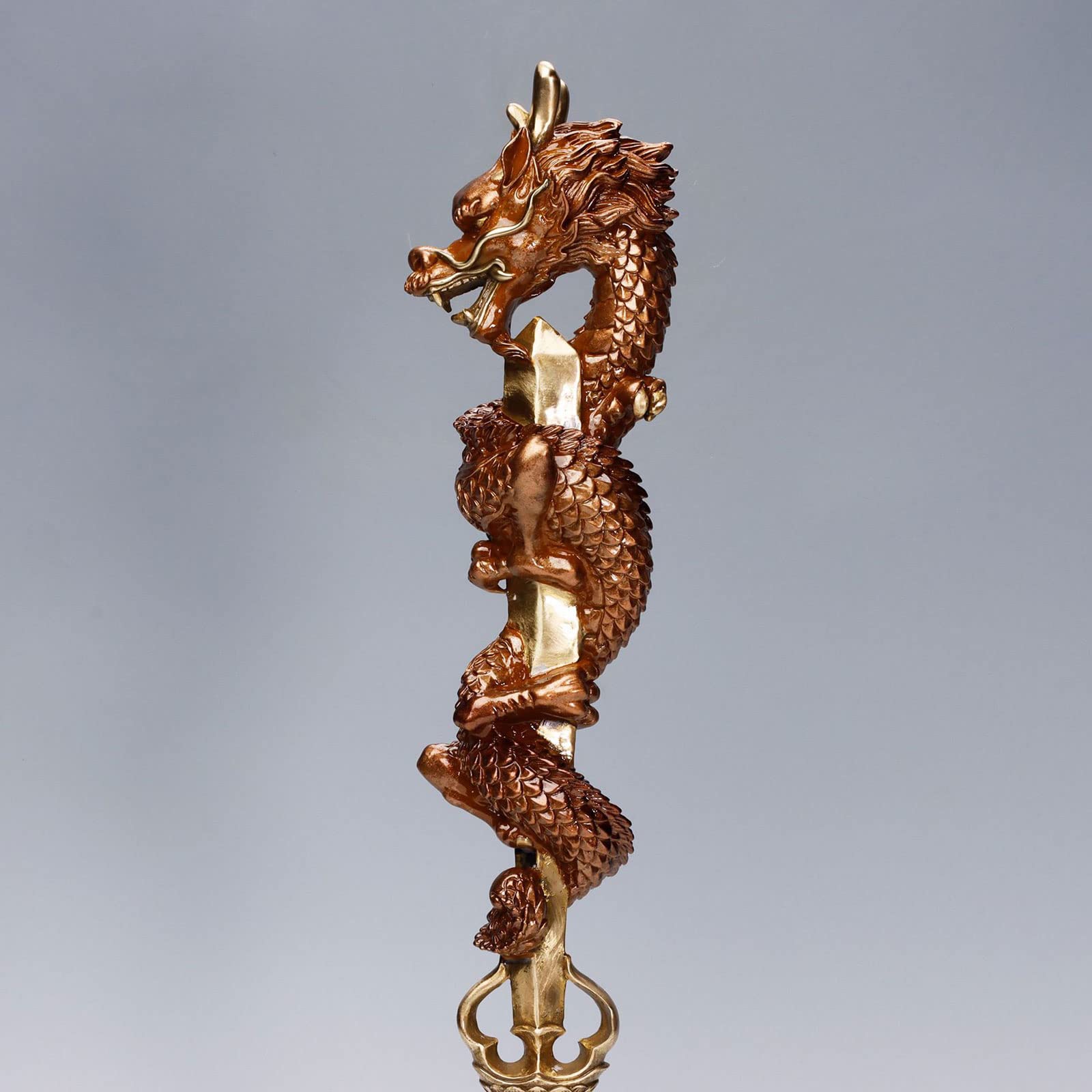 Amazon｜dsdsad 密教法具「倶利伽羅龍王」 真鍮製 倶利伽羅剣（総高