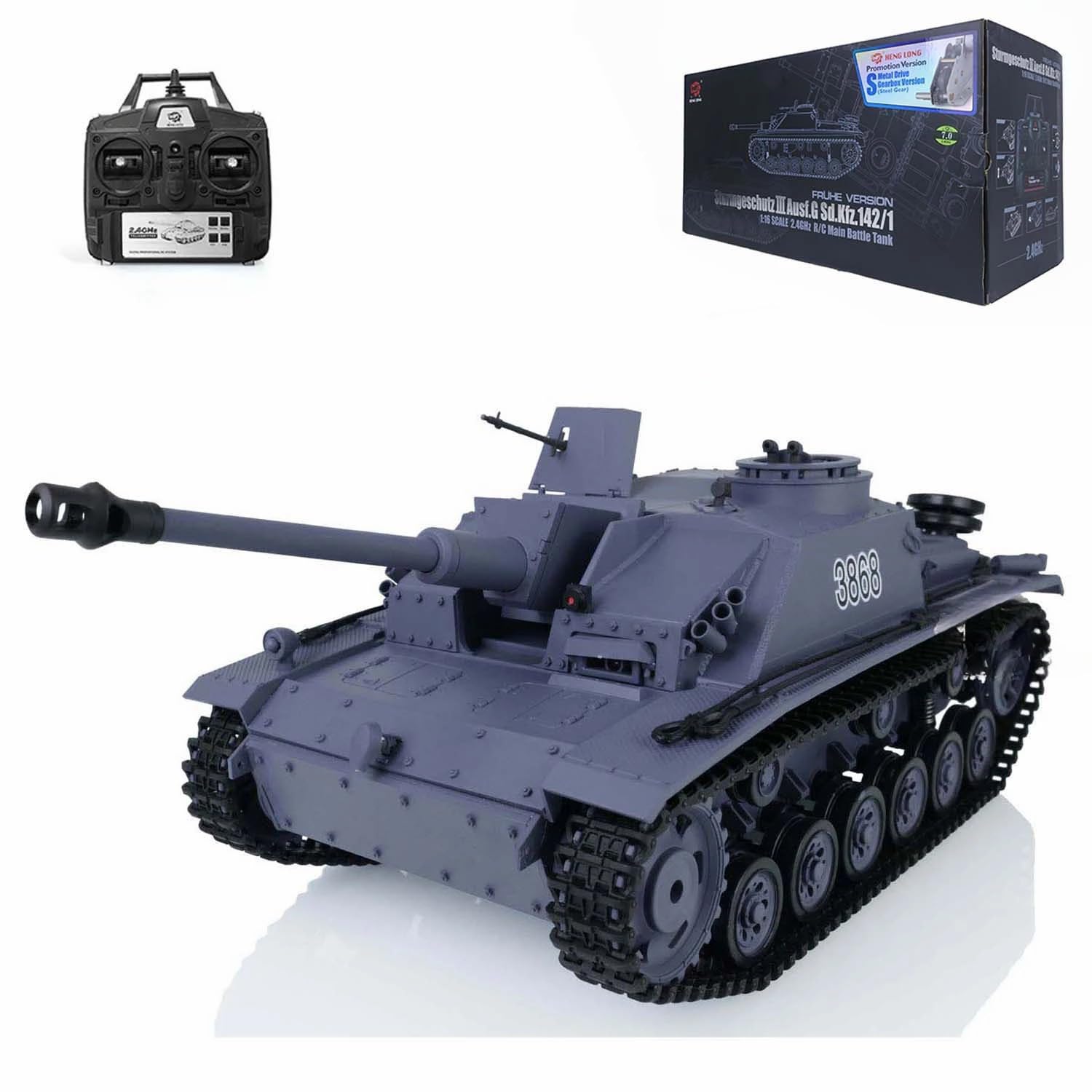 Amazon.co.jp: HengLong 1:16ドイツ軍III号突撃砲F/8型 Sd.Kfz.142/1