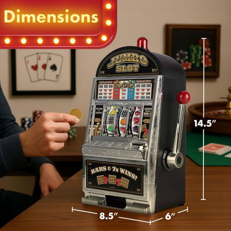 Amazon | John N. Hansen Company Jumbo Slot Machine Bank by RecZone