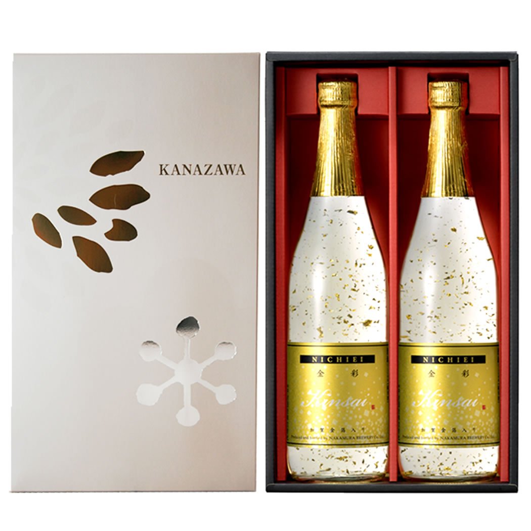 Amazon.co.jp: お中元 父の日 ギフト 2本 中村酒造 金箔入り 日本酒