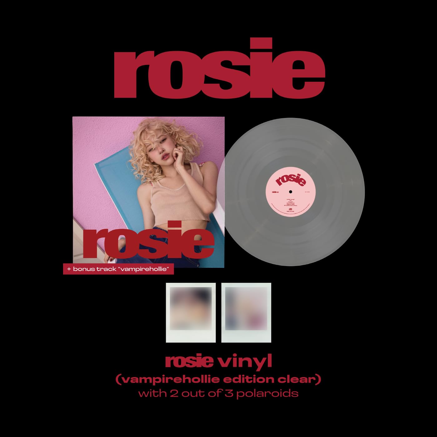 Amazon.com: BLACK'PINK ROSÉ rosie 1st Studio Album LP Vinyl
