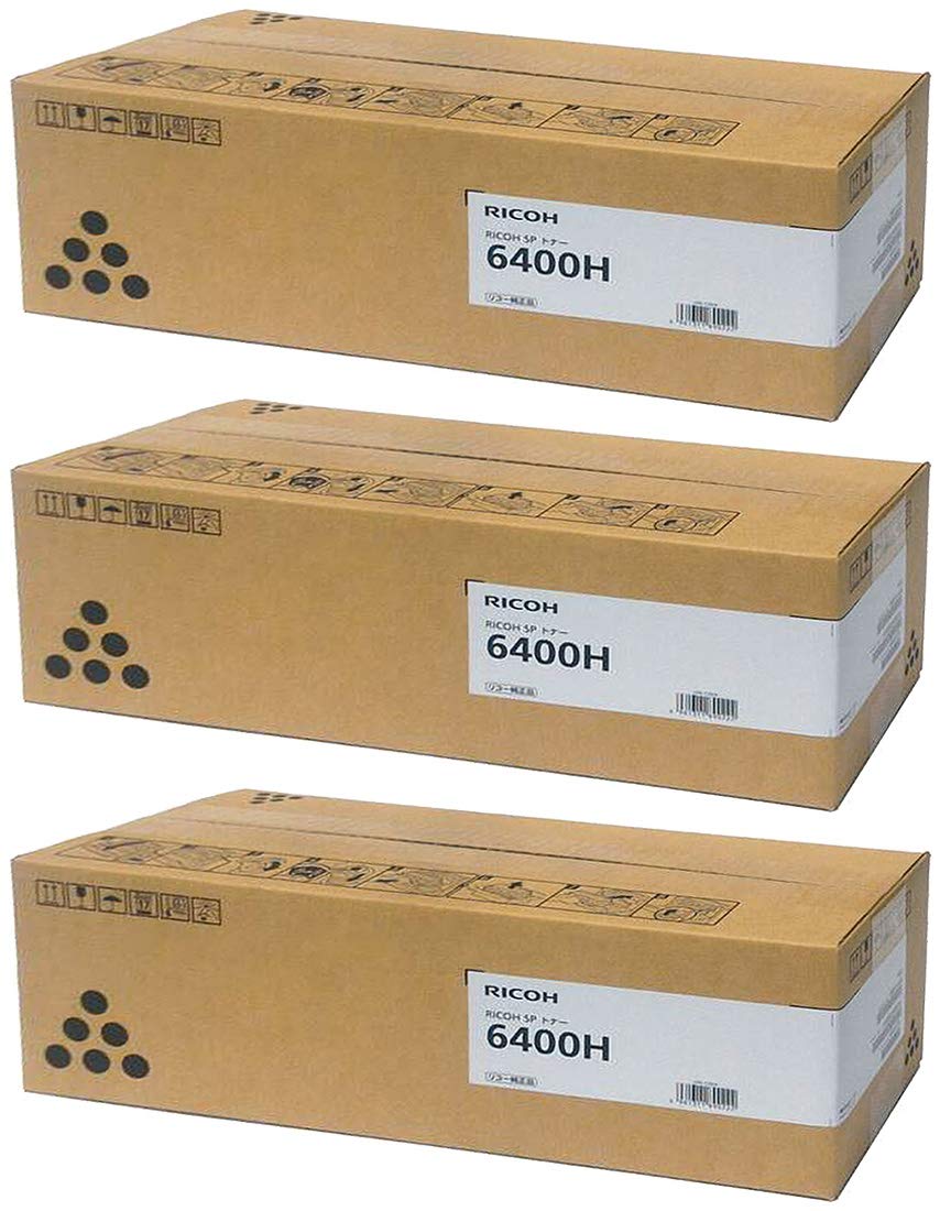 Amazon.co.jp: RICOH SP トナー 6400H 600572 純正品 3本セット