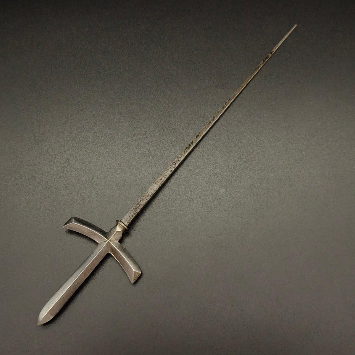 武道具 矢じり 十文字槍 鏃 古式 弓道具 鉄製 職人作 美術品 【公式通販】