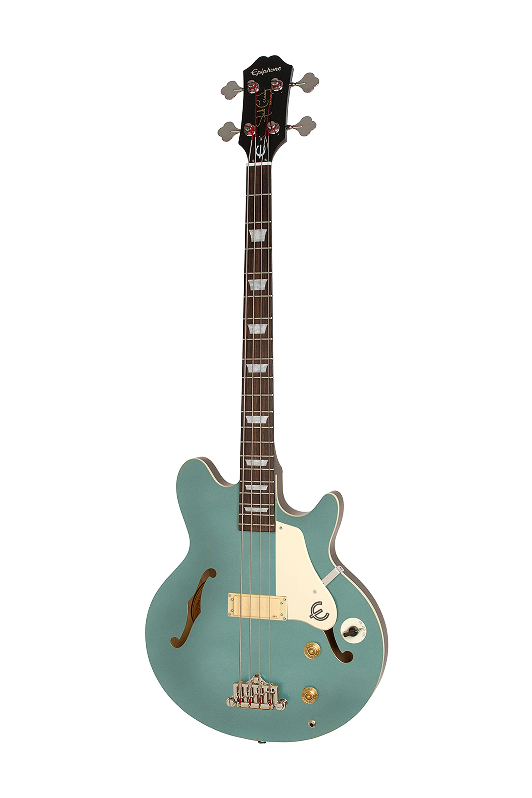 Amazon.com: Epiphone Jack Casady Bass Guitar, Pelham Blue