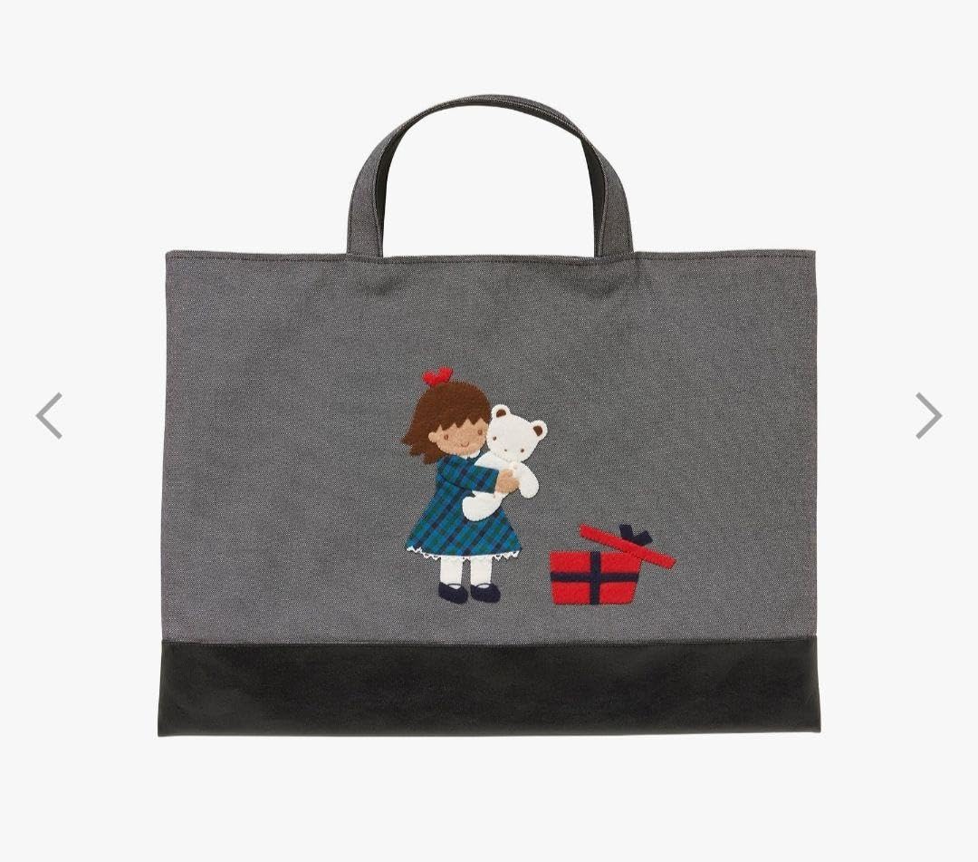 Amazon.co.jp: ファミリア デニムバック 黒 : ファッション