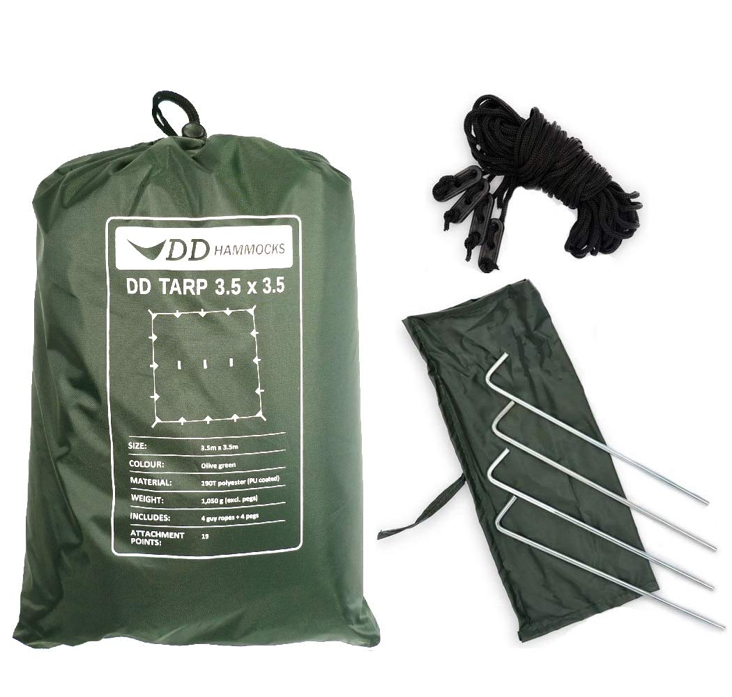 Amazon.com: DD Hammocks Tarp 3.5 x 3.5 - Olive Green (11.5ft x