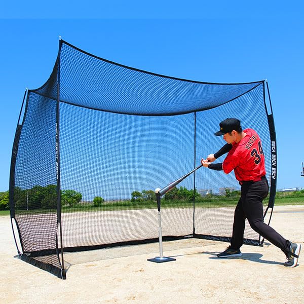 Amazon.co.jp: 練習 バッティングゲージ ネット 3×2.4×1.5m 硬式 軟式