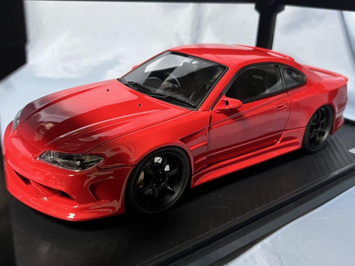 Amazon | IG(イグニッションモデル)製VERTEX シルビア S15 赤 1/18