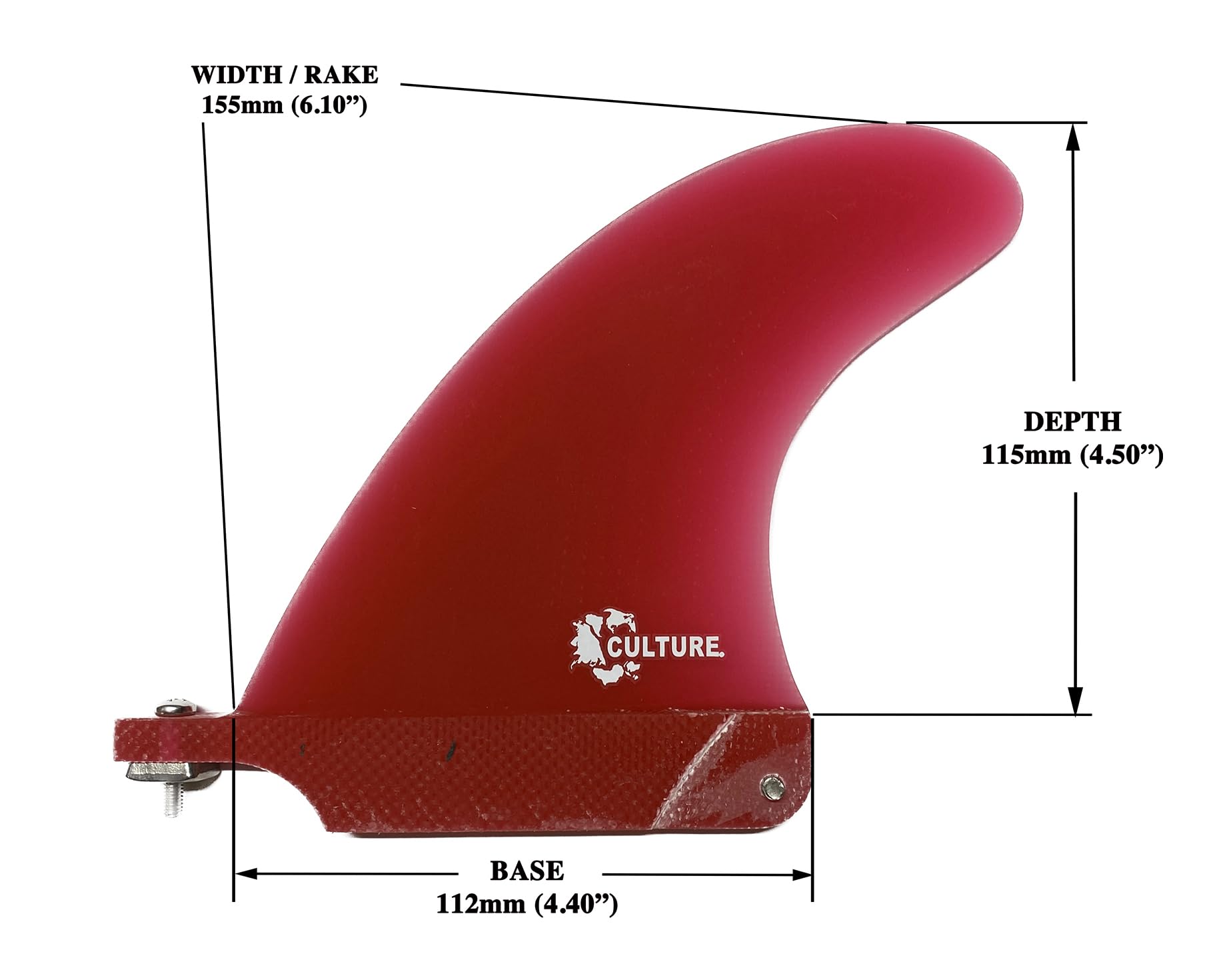 Amazon | Culture Supply 4.5インチ サーフボードセンターフィン - 2+1
