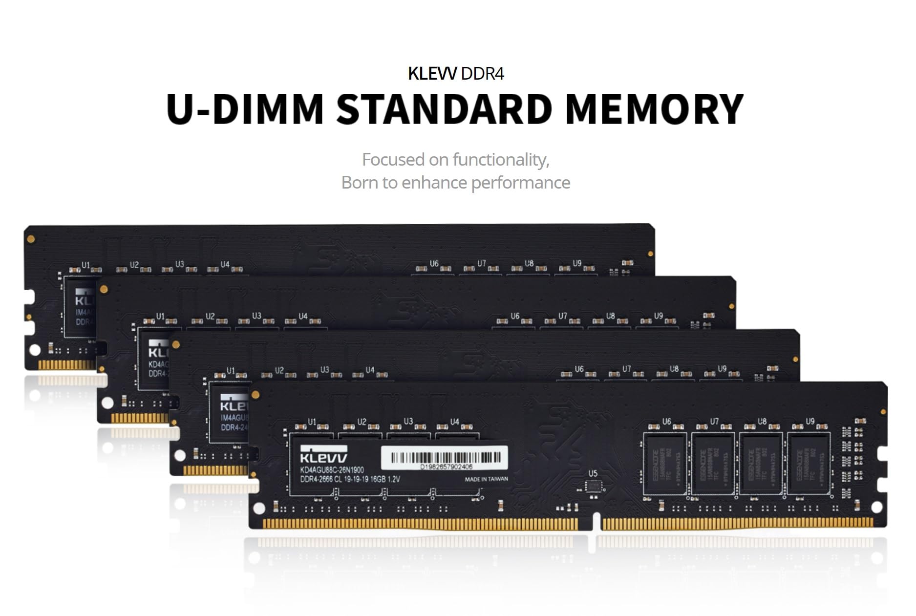 KLEVV DDR4 16GB (1x16GB) 3200MHz CL22 1.2V UDIMM Desktop Ram