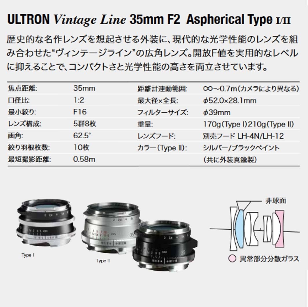 Amazon.co.jp: Voigtlander フォクトレンダー ULTRON Vintage Line