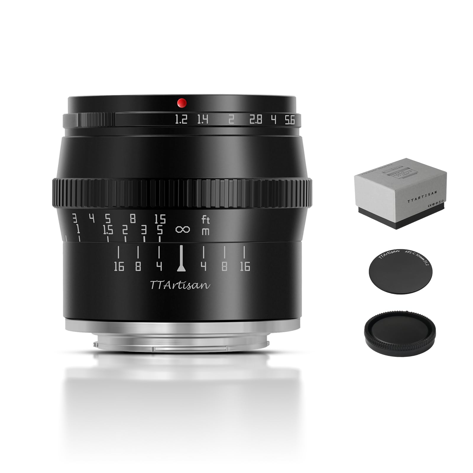 Amazon.com : TTArtisan 50mm F1.2 APS-C Manual Focus Lens for Fuji