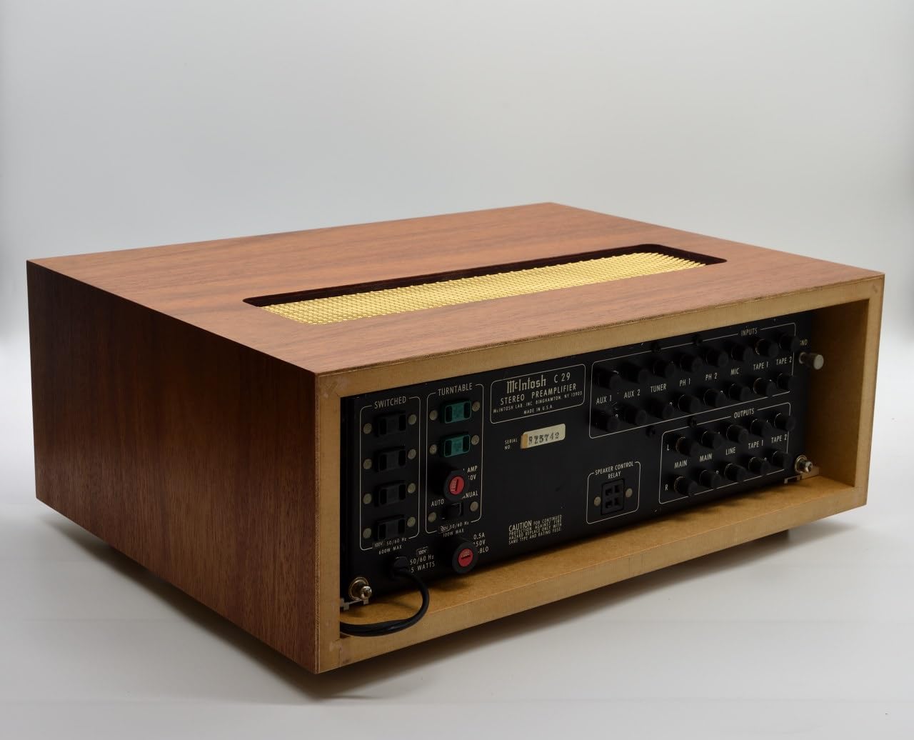 Amazon | マッキントッシュ プリアンプ C29用 ウッド ケース V2
