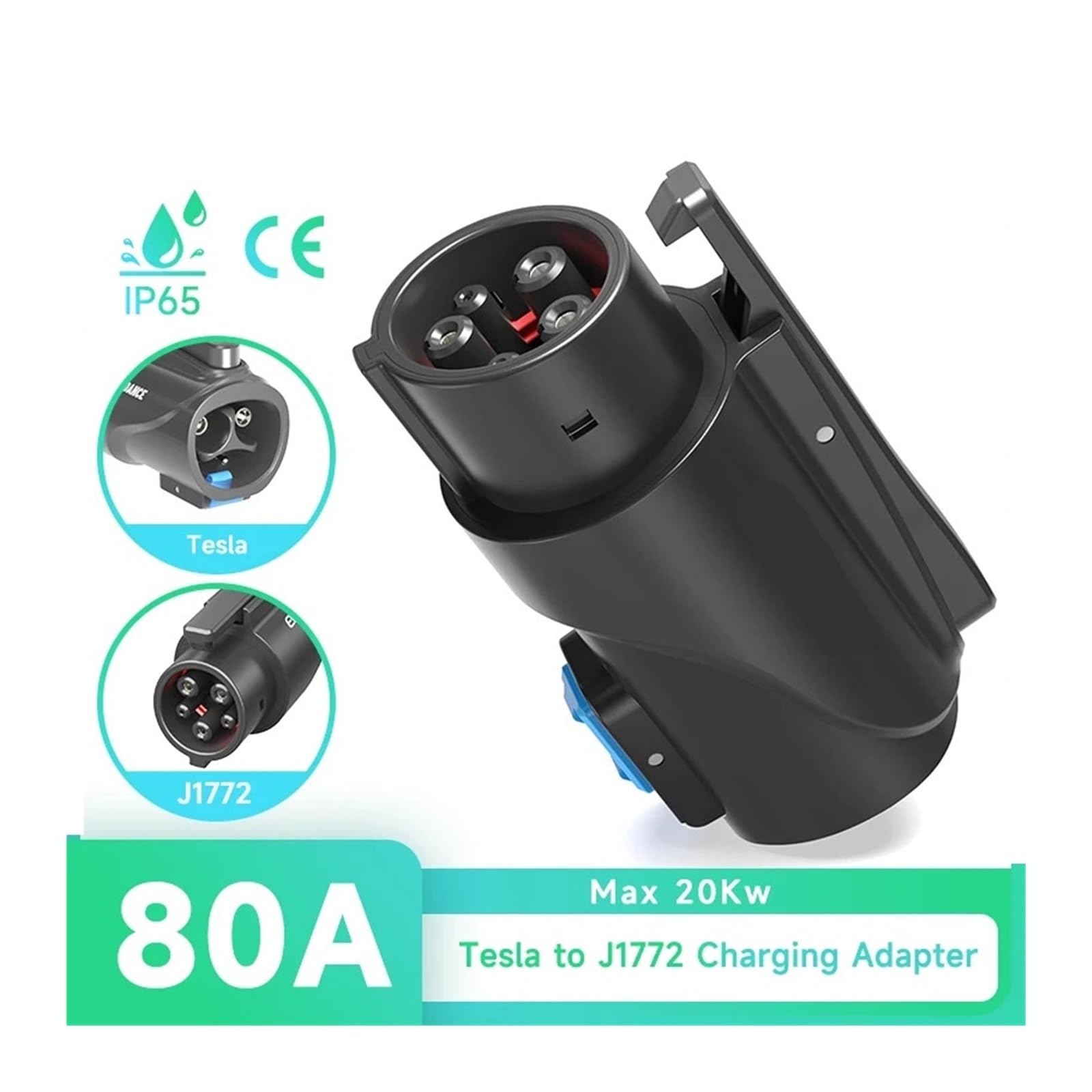 Amazon | テスラからJ1772アダプターと互換性あり 最大80A 250V 20kW