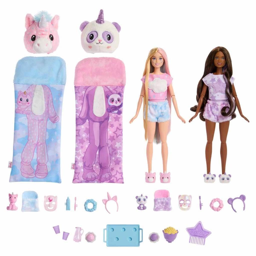 Barbie Cutie Reveal Pijama Partisi İkili Set, Oyuncak : Amazon.com